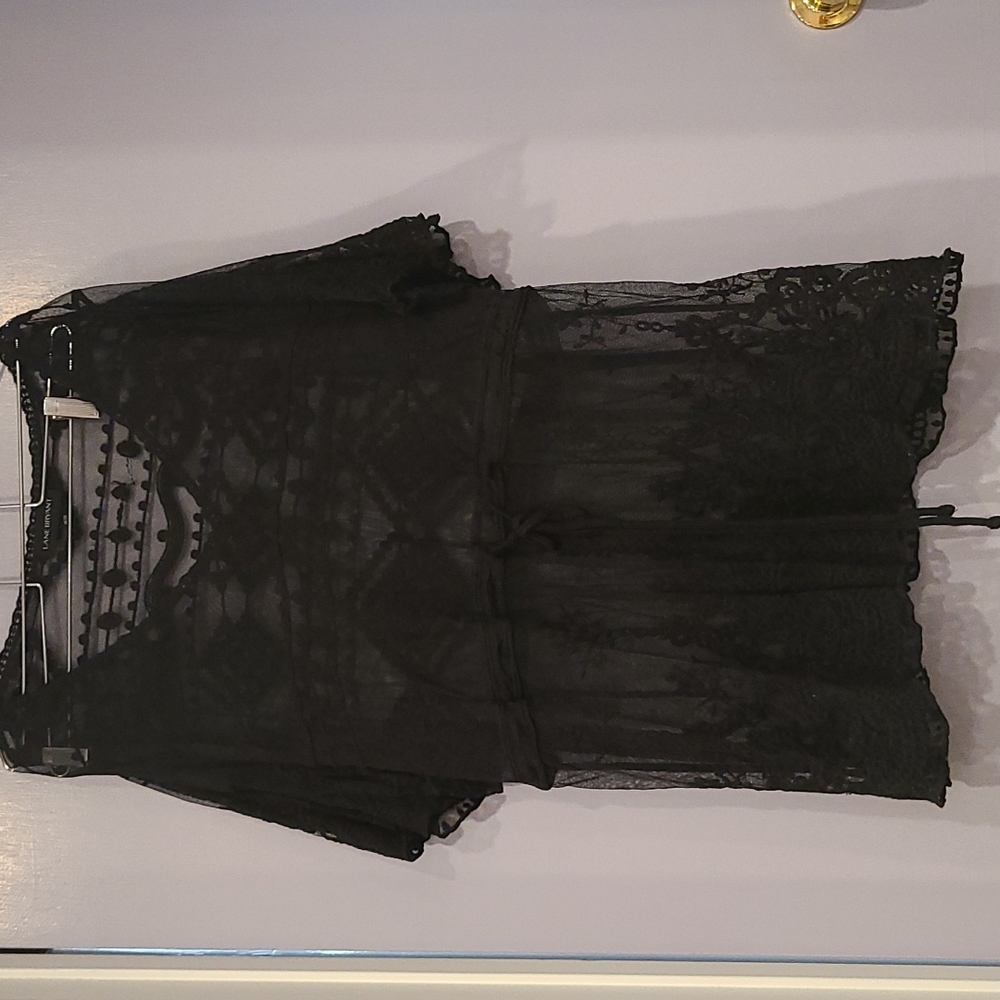 Lane Bryant Sheer Tie Overpiece